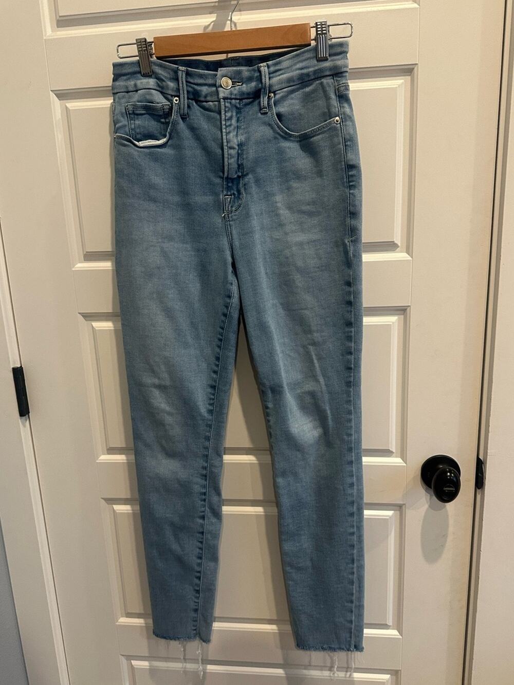 Good American 8/29 Good Waist Skinny Jeans High Rise Stretch Denim